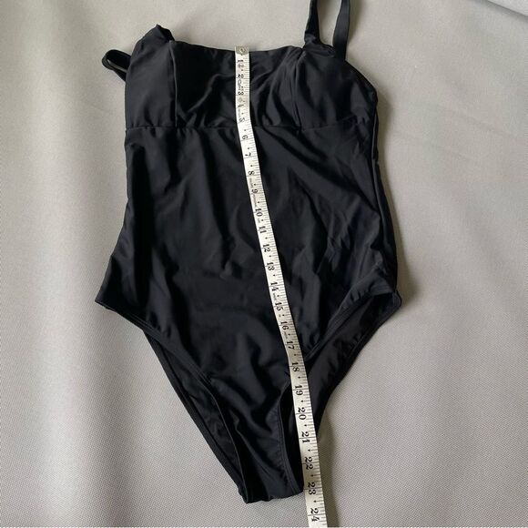 Cupshe NWT Black One Piece Bathing Suit Women’s Size Medium M - Picture 6 of 8